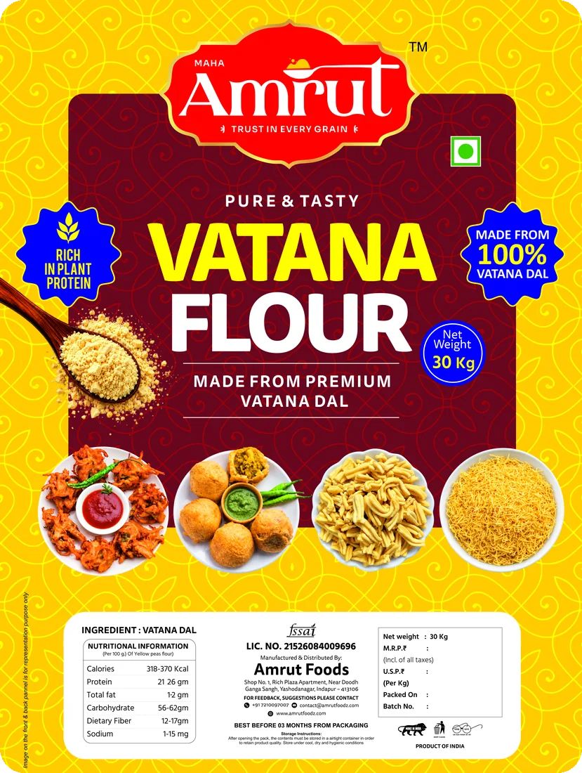 MAHA AMRUT Vatana Flour · Bulk bag 30 kg